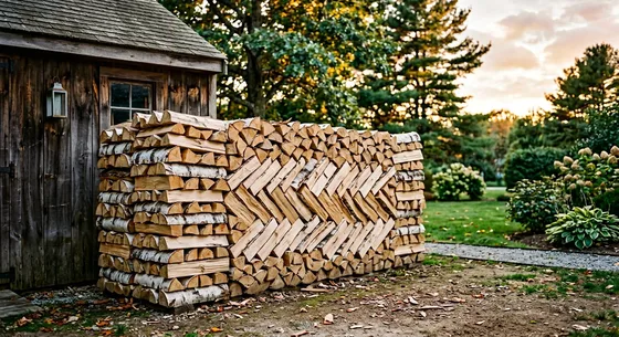 Укладка дров в Электрогорске, улица Новая, 14