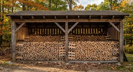 Укладка дров в Электрогорске, улица Привокзальная, 35